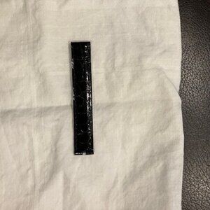 Cartier Tank francaise alligator Black leather strap-Buckle Side